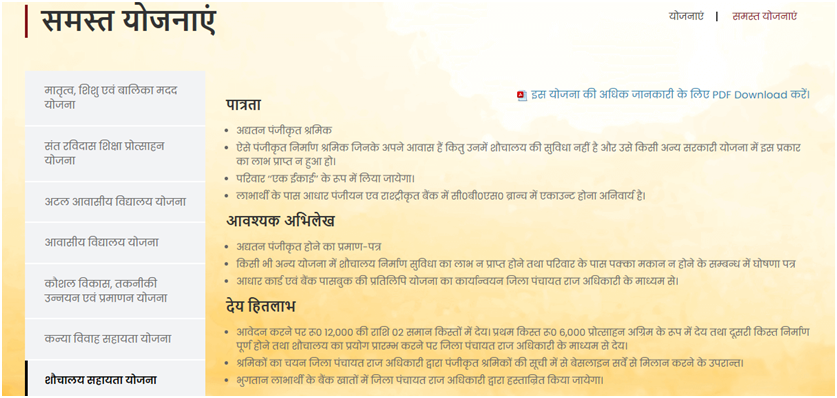 UP Sauchalay Sahayata Yojana